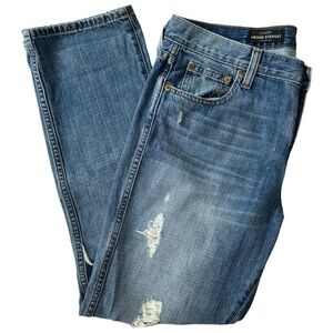 J. Crew Women's Vintage Straight Distressed Jeans Medium Wash Size 30 Regular